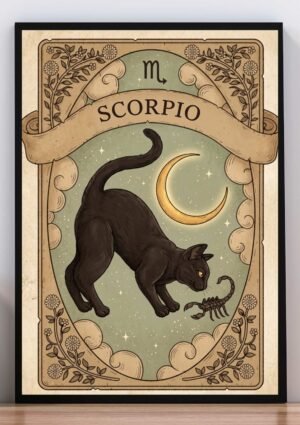 Cuadro Gato Escorpio