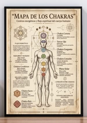 Cuadro Mapa de los Chakras